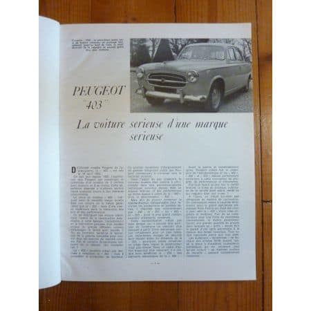 403 55-66 Revue Technique Les Archives Du Collectionneur Peugeot