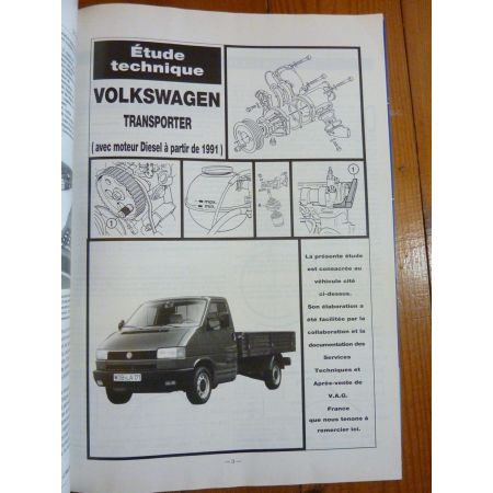 Transporter 91- 1.9D 2.4D Revue Technique Volkswagen