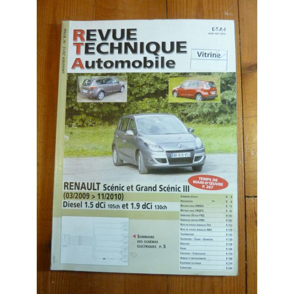 Scenic III 09-10 Revue Technique Renault