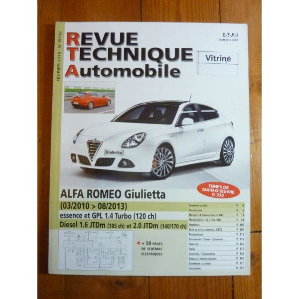 Giulietta 10-13 Revue Technique ALFA