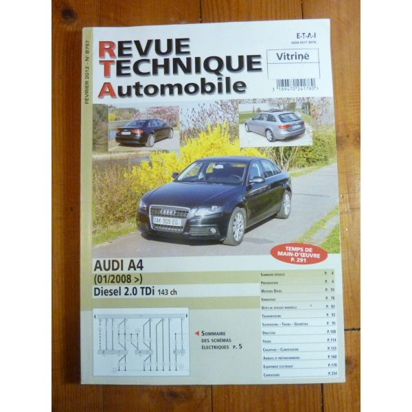 A4 2.0d 08- Revue Technique Audi