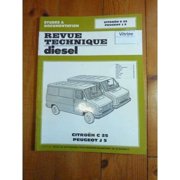 C25 J5 Revue Technique Citroen Peugeot