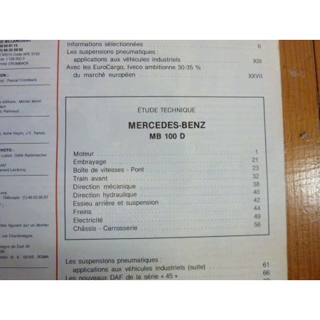 MB100D Revue Technique Mercedes