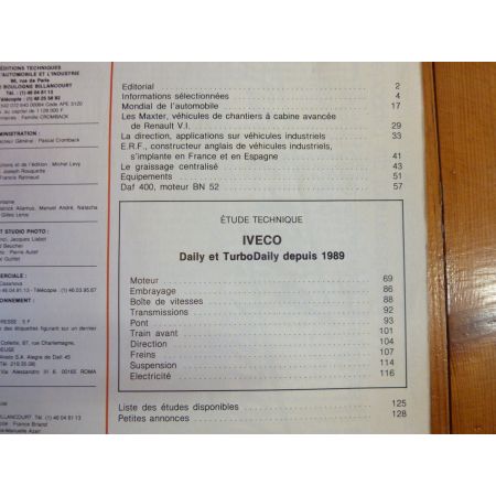 Daily Die TD II 89- Revue Technique Iveco Daf