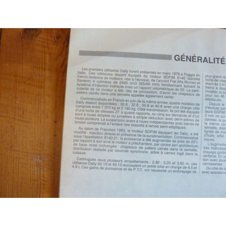 Daily Die TD II 89- Revue Technique Iveco Daf