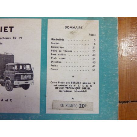 GR12 TR12 Revue Technique PL Berliet