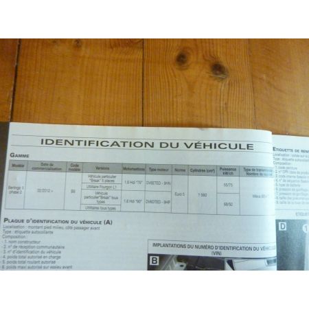 BERLINGO II 12- Revue Technique Citroen