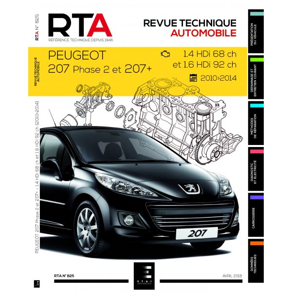 207 HDi 10-14  Revue Technique PEUGEOT