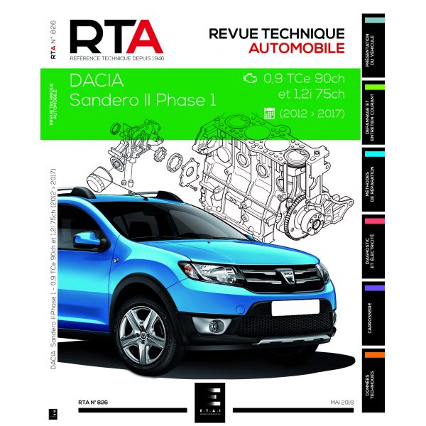 Sandero 12-  Revue Technique DACIA