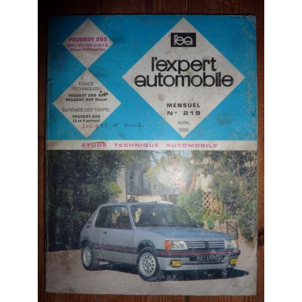205 GTI Revue Technique Peugeot