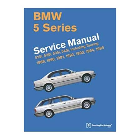 BMW 5 SERIES SERVICE MANUAL 89-95 - E34 WM  - Livre Anglais
