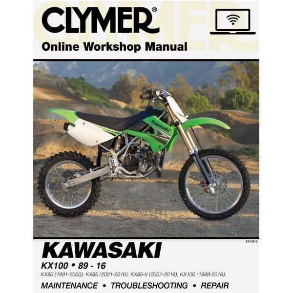 KX80 KX85 KX100 89-16 Revue technique Clymer KAWASAKI Anglais