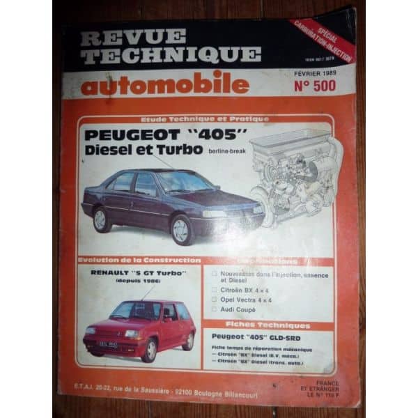 405 Turbo Die Revue Technique Peugeot