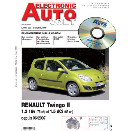 TWINGO II 06/2007- ESS 1.2 + 1.5 DCI  Revue Technique Electronic Auto Volt RENAULT