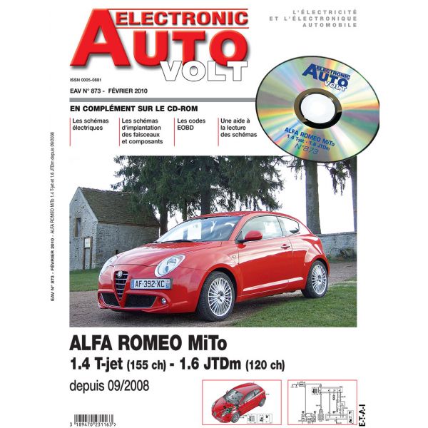 MI.TO 09/2008- ESS 1.4 + 1.6 JTD Revue Technique Electronic Auto Volt ALFA ROMEO