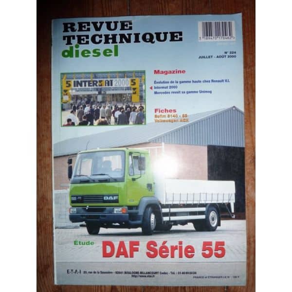 Série 55 Revue Technique PL Daf