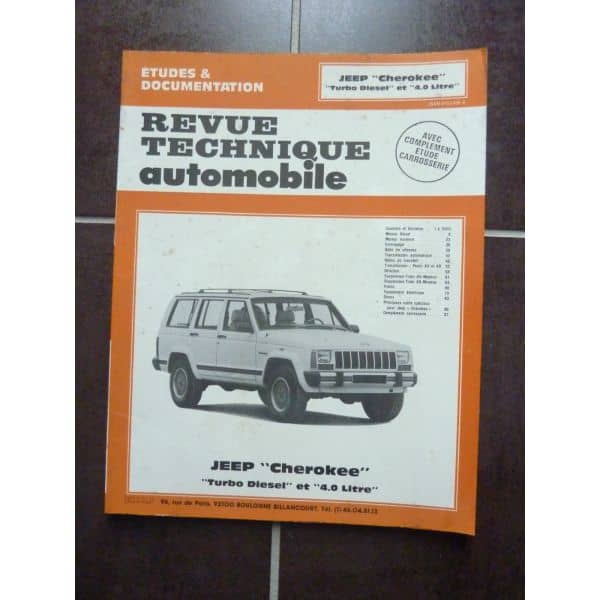 Cherokee 4.0 TD  Revue Technique JEEP