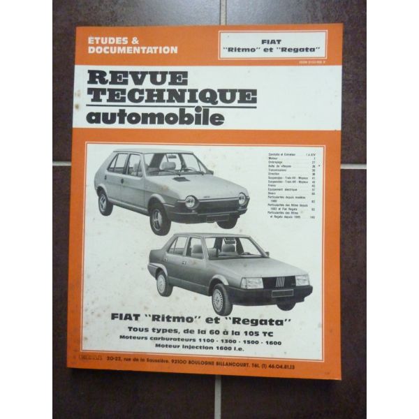 Ritmo - Regata Revue technique FIAT