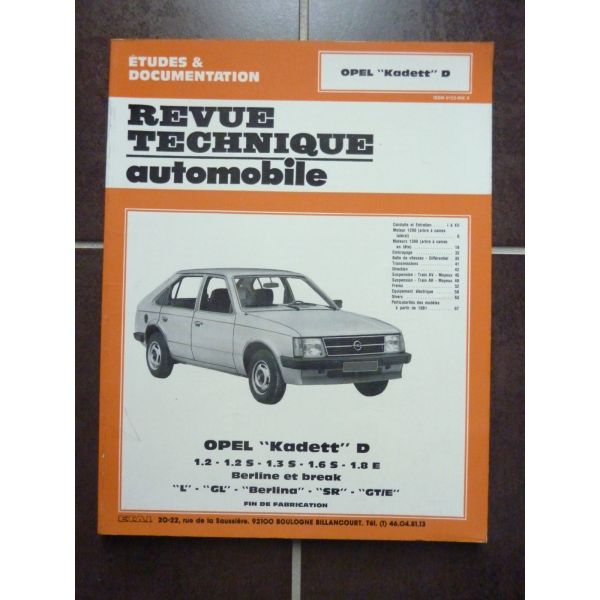 Kadett D  Revue Technique OPEL