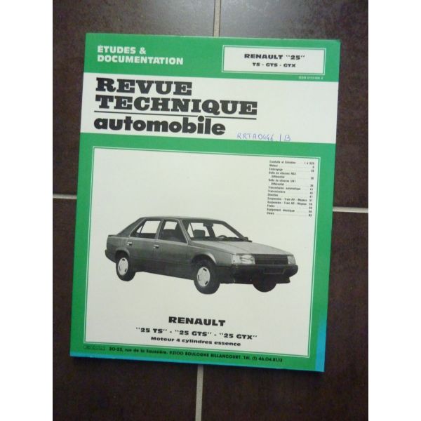 R25 Ess  Revue Technique RENAULT