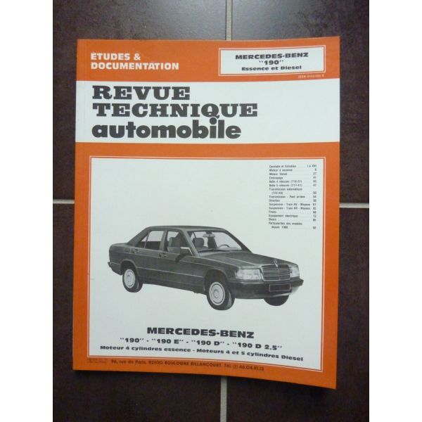 190  Revue Technique MERCEDES