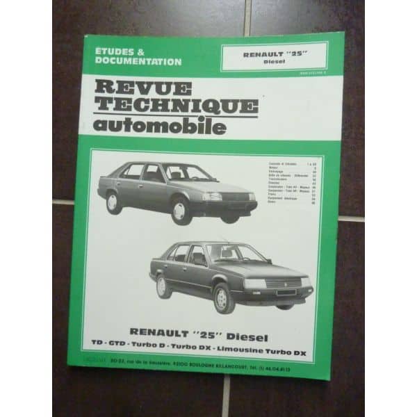 R25 diesel Revue Technique RENAULT