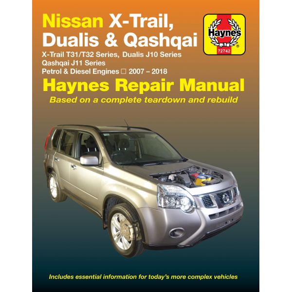 X-Trail 07 - 18 Dualis 07-14 Qashqai 14-18  Revue technique Haynes NISSAN Anglais