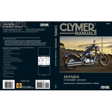 VT1300 10-18  Revue technique Clymer HONDA Anglais