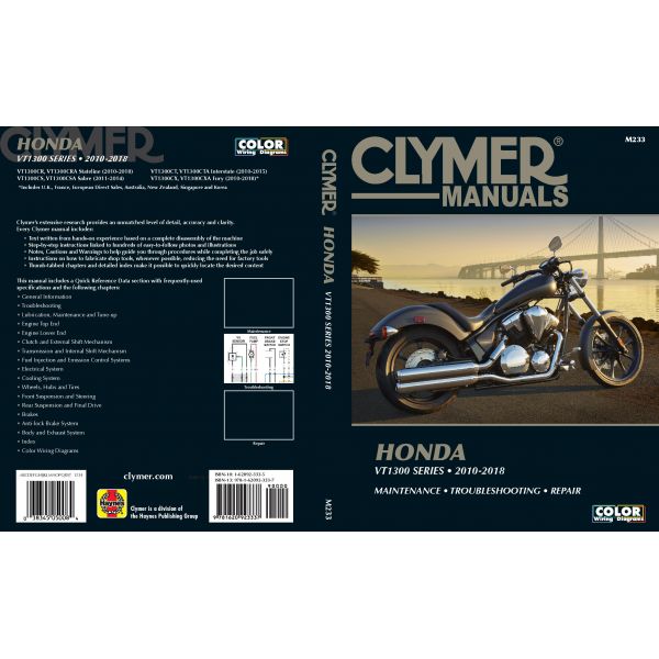 VT1300 10-18  Revue technique Clymer HONDA Anglais