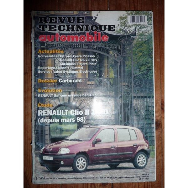 Clio II Die 98- Revue Technique Renault