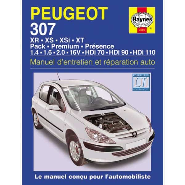 revue technique PEUGEOT 307 3 et 5 portes et SW de 2001 a 2004 1.4, 1.6 ...