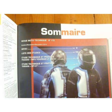 MP3 MT07 Revue Technique moto Piaggio Yamaha