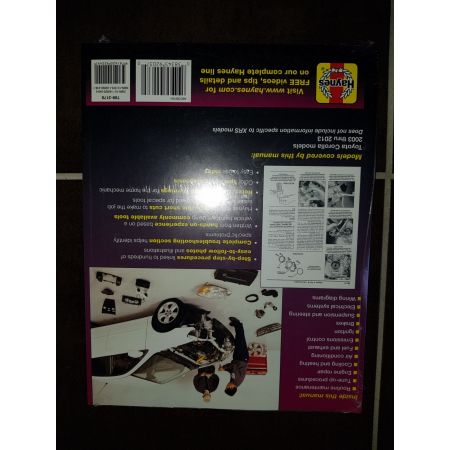 Corolla 03-13 Revue technique Haynes TOYOTA Anglais