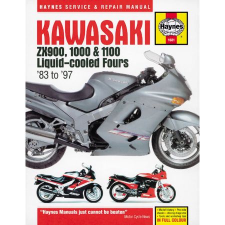 ZX900 ZX1000 ZX1100 83-97 Revue technique haynes KAWASAKI anglais