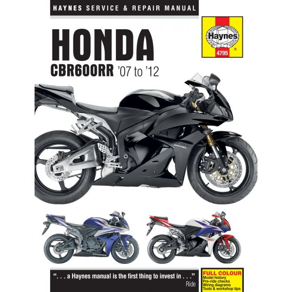 CBR 600 RR 07-12 Revue technique Haynes HONDA Anglais