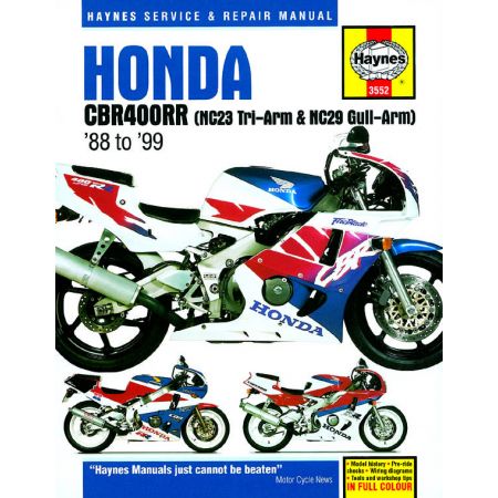 CBR400RR 88-99 Revue technique Haynes HONDA Anglais