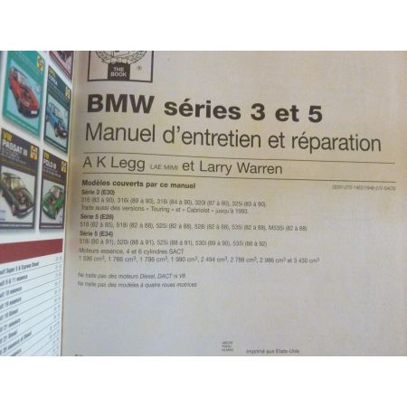 Séries 3 et 5 Ess Revue Technique Haynes Bmw