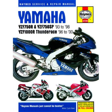 YZF750 & YZF1000 THUNDERACE Revue technique Haynes YAMAHA Anglais