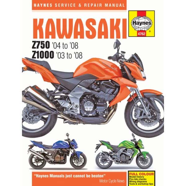 Z750 04-08 -  Z1000 03-08 Revue technique Haynes KAWASAKI Anglais