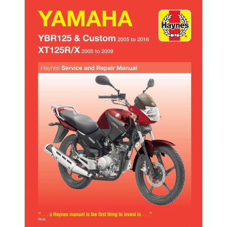 YBR125 & XTI25R/X 05-16 Revue technique Haynes YAMAHA Anglais