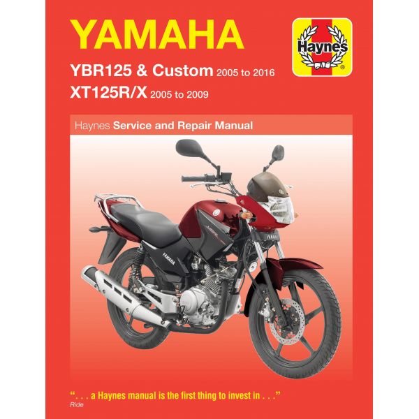 YBR125 & XTI25R/X 05-16 Revue technique Haynes YAMAHA Anglais