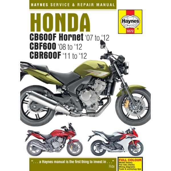 CB600 HORNET, CBR600F  07-12 Revue technique Haynes HONDA Anglais