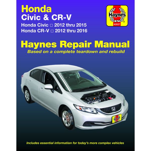 CIVIC & CR-V 12-16  Revue Technique Haynes HONDA Anglais