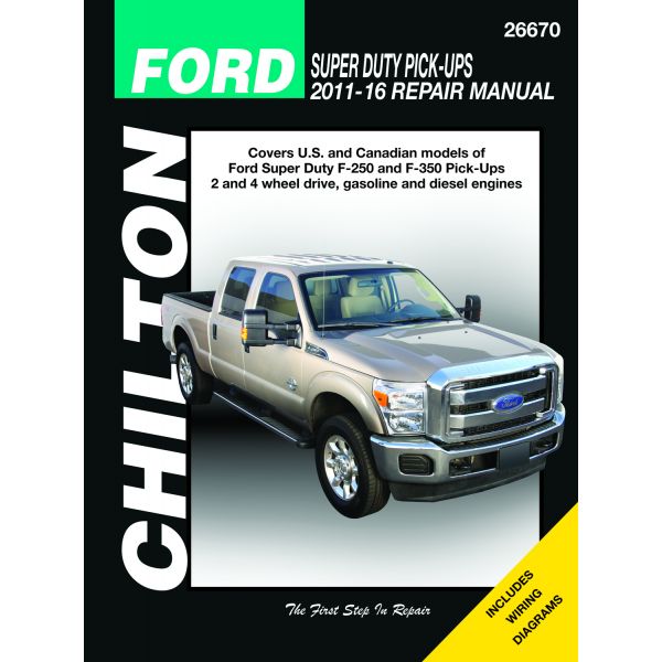 SUPER DUTY P/UP 11-16  Revue Technique Chilton FORD Anglais