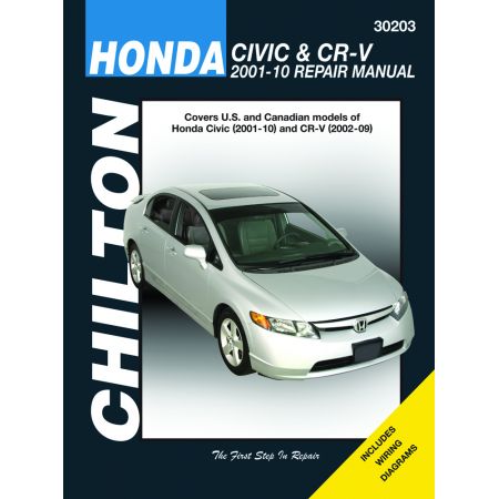 CIVIC & CRV 01-11  Revue Technique Chilton HONDA Anglais