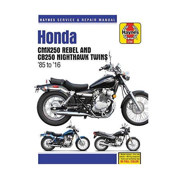 CMX250  CB250 85-16 Revue technique Haynes HONDA Anglais
