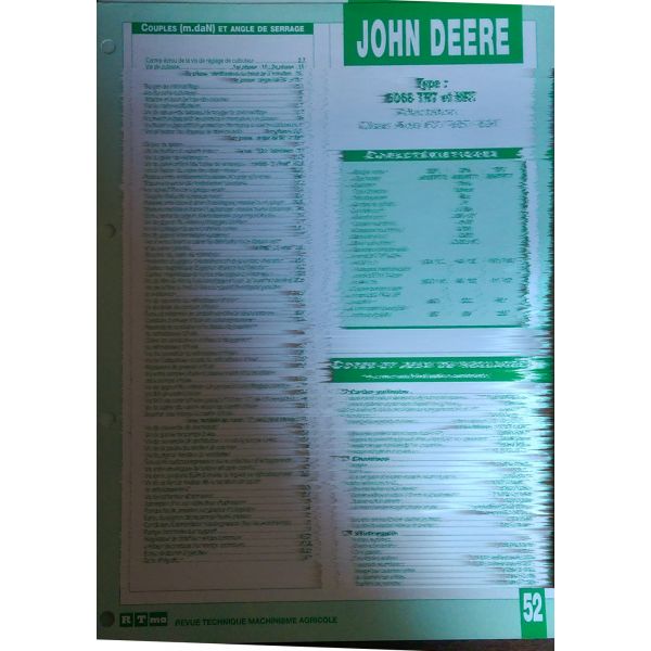 6068 HRT TRT Fiche Technique John Deere