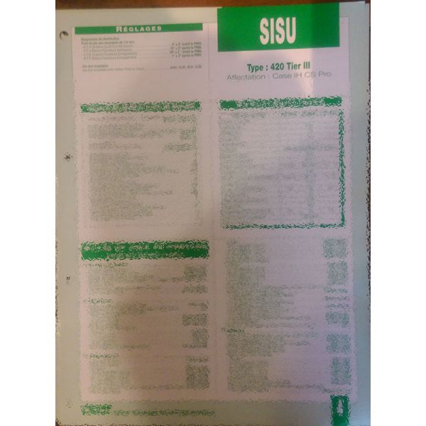 420 Tier III  Fiche Technique Massey ferguson