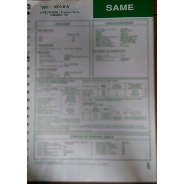1000 6-A Fiche Technique Same