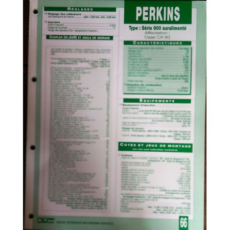 Série 900 Suralimenté Fiche Technique Perkins
